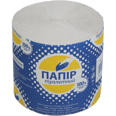 Папір туалетний Бюроклін1-шаровий