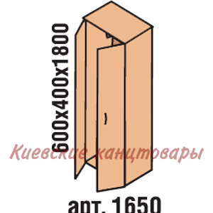 Шкаф гардеробный 600 х 400 х 1800, бук светлый