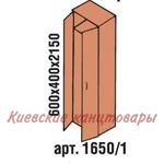 Шкаф гардеробный 600 х 400 х 2150, вишня Оксфорд