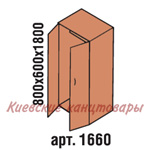 Шкаф гардеробный 800 х 600 х 1800, вишня Оксфорд