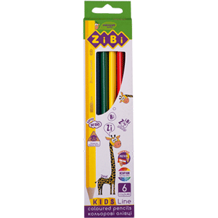 Кольорові олівці 6 кольорівKIDS Line