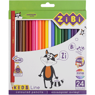 Кольорові олівці 24 кольорівKIDS Line