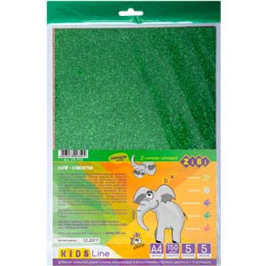 Набор ZiBiцветной Glitter бумаги A45 листов5 цветов