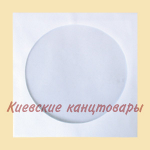 Конверт для CDбез клейкого слоя124 х 124 ммс окном