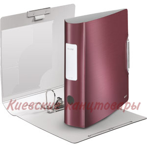 Регистратор Leitz 180° Active Style80 ммгранатовый красный