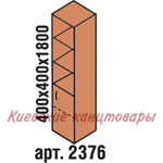 Пенал 400 х 400 х 1800, вишня Оксфорд