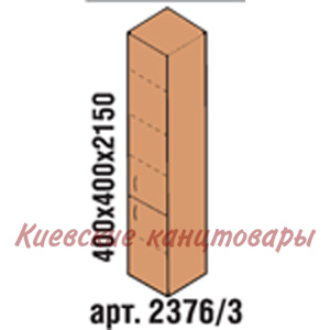 Пенал 400 х 400 х 2150, бук светлый