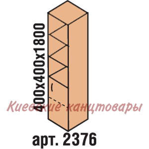 Пенал 400 х 400 х 1800, бук светлый