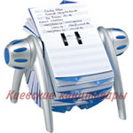 Картотека DURABLE Telindex flip на 400 карточек вращающаяся серебро