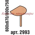 Сегмент, 600х670/800х750, бук светлый