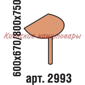 Сегмент, 600х670/800х750, вишня Оксворд