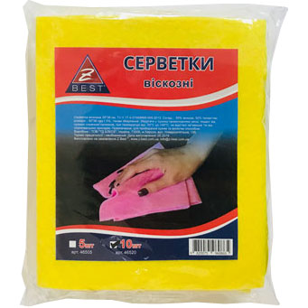 Серветки віскозні</br>Z-Best</br>30 х 36 см </br>10 штук   