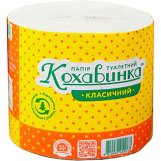 Папір туалетнийКохавинка1-шаровий