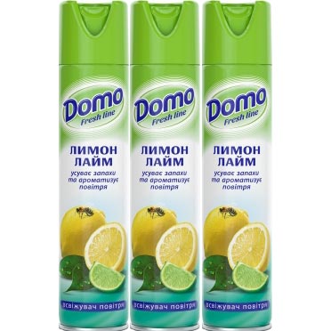 Освіжувач повітря</br>Domo Fresh Line</br>Лимон-лайм</br>300 мл