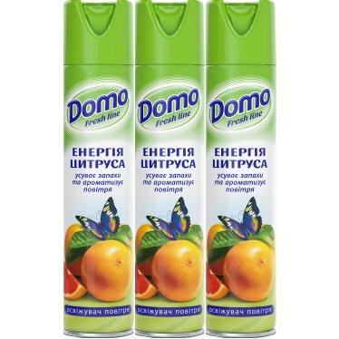 Освіжувач повітря</br>Domo Fresh Line</br>Енергія цитруса</br>300 мл