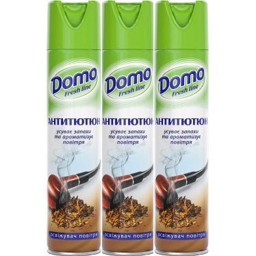 Освіжувач повітря</br>Domo Fresh Line</br>Антитютюн</br>300 мл