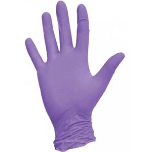 Перчатки размер M нитриловые  200 штук фиолетовые цена без НДС