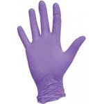 Перчатки размер M нитриловые  200 штук фиолетовые цена без НДС