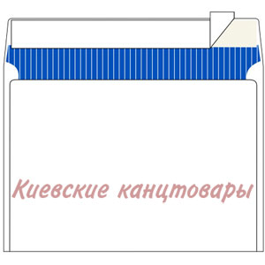 Конверт С6с лентой114 х 162 ммбелый c фоном