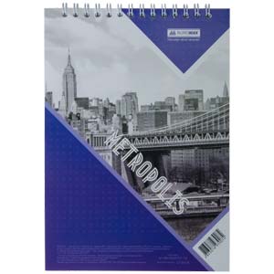 Блокнот Buromax METROPOLIS  А5</br>синий</br>48 листов