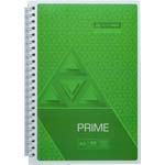Зошит  А5</br>на спіралі PRIME</br> 96 аркушів клітинка</br>обкладинка картон салатова
