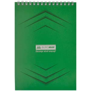 Блокнот Buromax MONOCHROME  А5</br>зеленый</br>48 листов