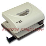 Дырокол BUROMAX BM.4009 на 20 л с линейкой серый