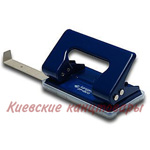 Дырокол KANGARO DP480G, 12 л, с линейкой, т.синий