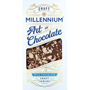 Шоколад молочнийMillennium Craftз фундуком, солодкоюта солоною карамеллю100 г