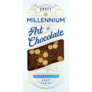 Шоколад молочнийMillennium Craftз мигдалемта печивом амаретті100 г