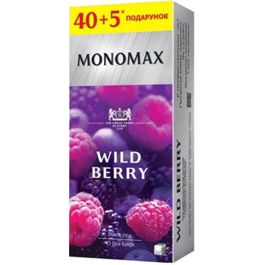 Чай чорнийМономахWild Berry45 пакетиків х 2 г