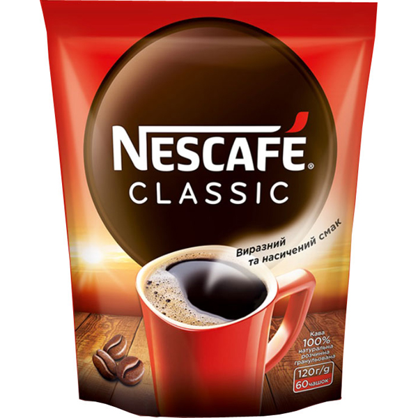 Кава розчиннаNescafe Classicпакет 120 г