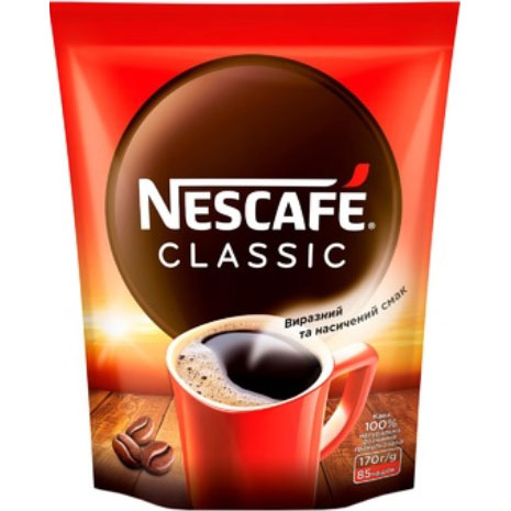 Кава розчиннаNescafe Classicпакет 170 г