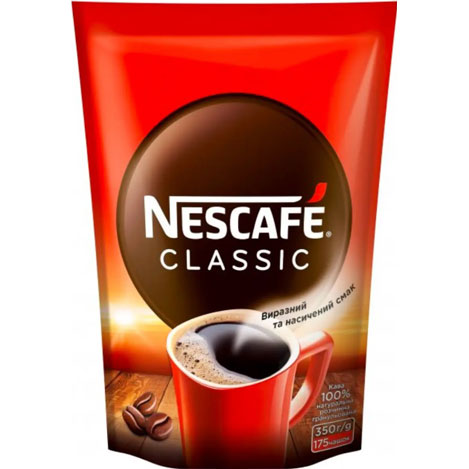 Кава розчиннаNescafe Classicпакет 350 г