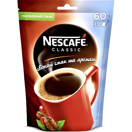 Кава розчиннаNescafe Classicпакет 60 г