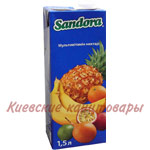 Сок Sandora, 1.5 л, мультивитамин, нектар