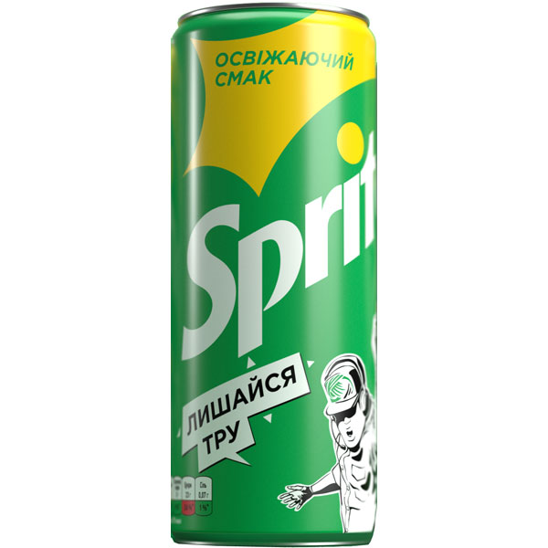 Напій газований</br>Sprite</br>жерстяна банка</br>0,33 л