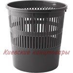Кошик офісний пластик чорний 8 л