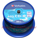 Диск CD-R Verbatim 700 MB/80 min, 52x, Cake Box, 50шт./уп.