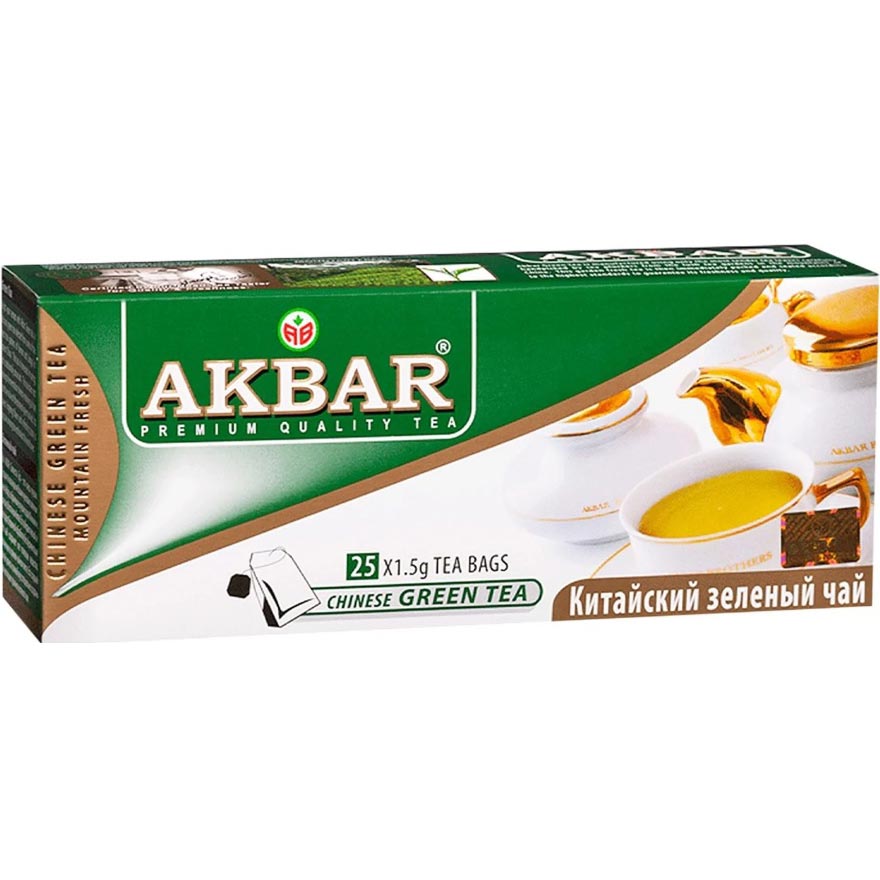 Чай зелений Akbar25 пакетиків х 1,5 г
