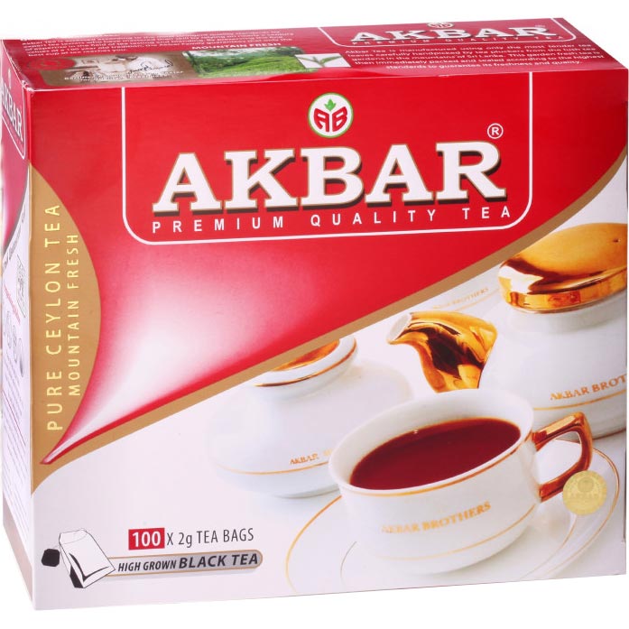 Чай чорний Akbar100 пакетиків х 2 г