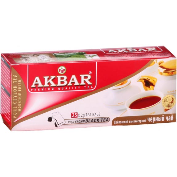 Чай чорний Akbar25 пакетиків х 2 г