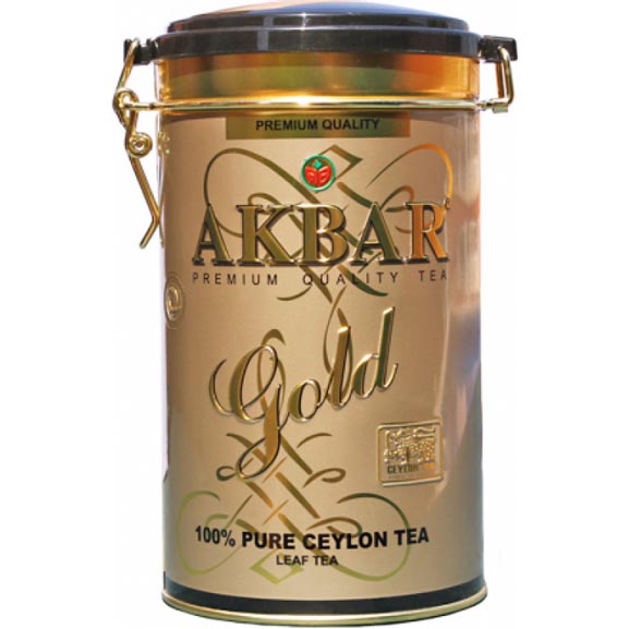Чай чорний Akbar Goldметалева банка450 г