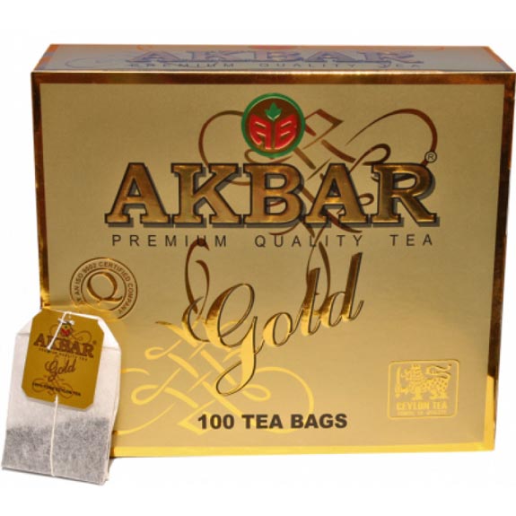 Чай чорний Akbar Gold100 пакетиків х 2 г