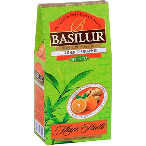 Чай зелений BasilurМагічні фрукти Імбир і Апельсин100 г