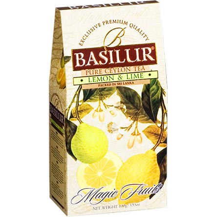 Чай чорний BasilurМагічні фруктиЛимон і лайм100 г