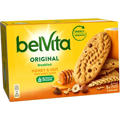 ПечивоBelvita Originalз медом та горіхами225 г