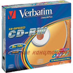 Диск CD-RW Verbatim 700Mb 80min 12х