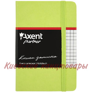 Записная книжка</br>Partner салатовая125 х 195 мм 96 л в клетку 