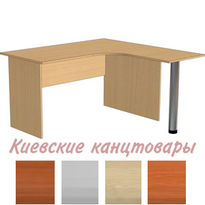 Стол угловой</br>СУ135/Н-R правый</br>1350/650 х 1350/510 х 740 мм</br>выбор цветов